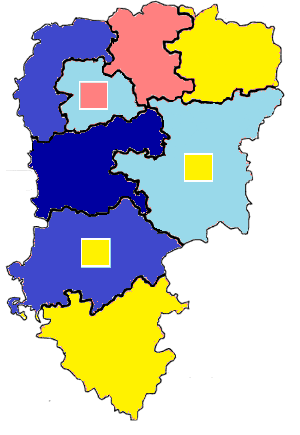 Nuance politique des candidats arrivés en tête dans chaque circonscription au 1er tour dans l'Aisne avec celle des candidats se maintenant au second tour.