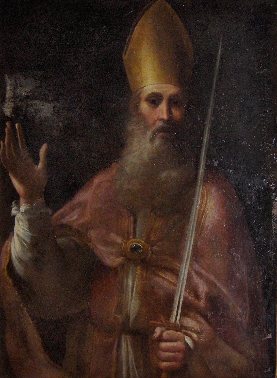 Den hellige Romulus av Genova, fra katedralen San Siro i Sanremo