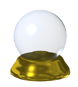 English: A Crystal Ball I created in 3D. Suppo...