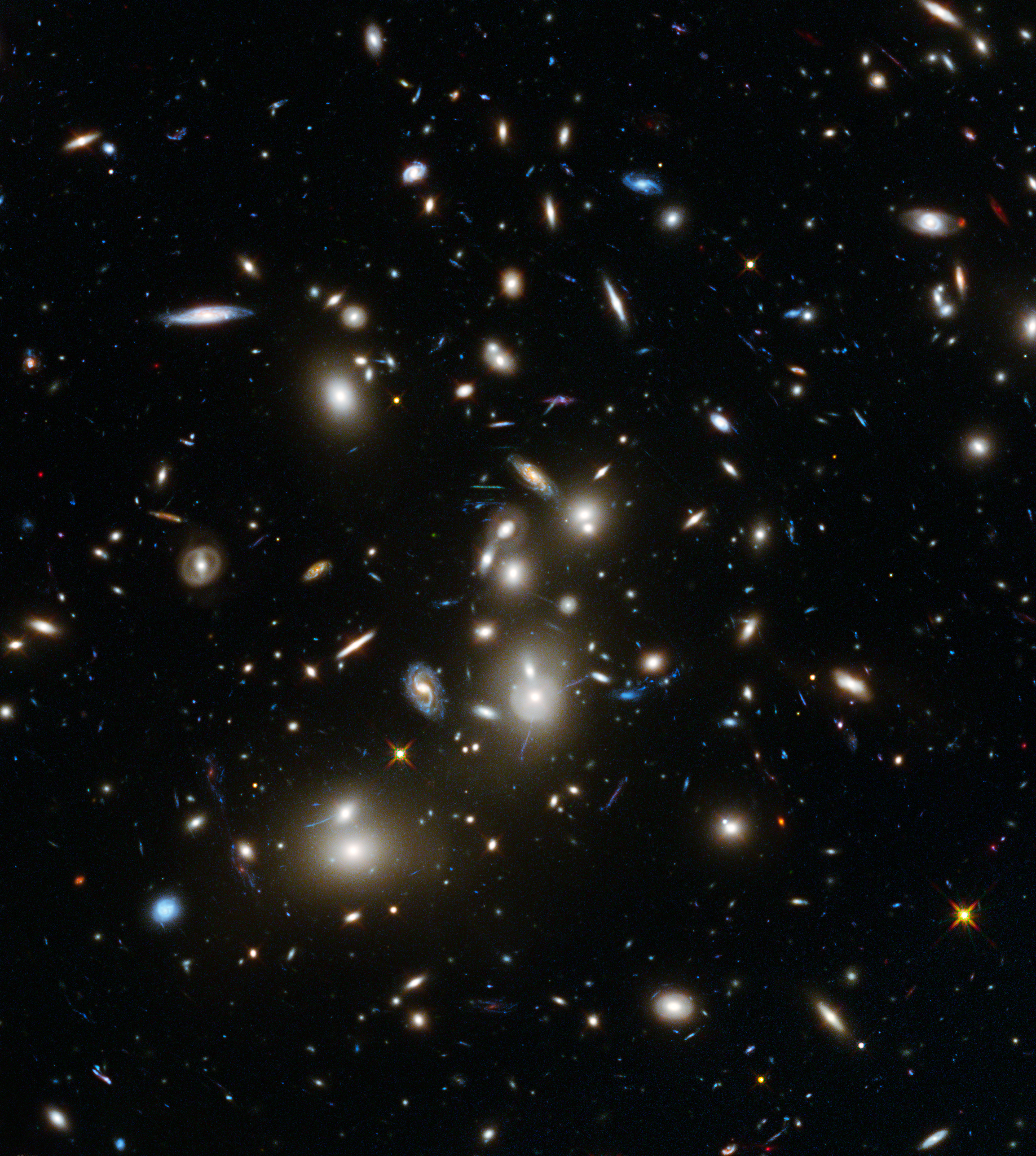 Galaxy cluster. Photo from Wikipedia