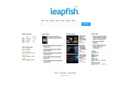 LeapFish Search Engine Screenshot