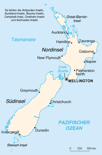 Städte in Neuseeland