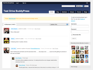 BuddyPress default theme