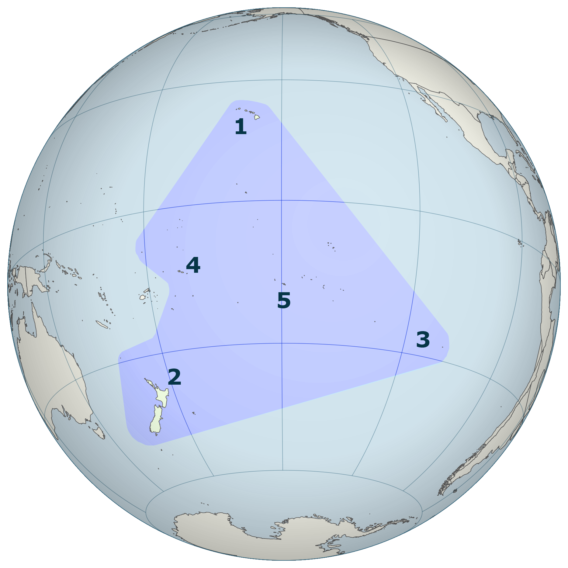 Pacific Basin -  Polynesian Triangle
