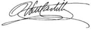 Firma Rodolfo del Castillo y Ruiz. Archivo Senado