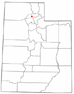 Location of Hooper, Utah