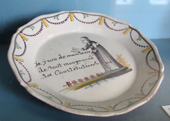 Commemorative plate for the Civil Constitution of the Clergy