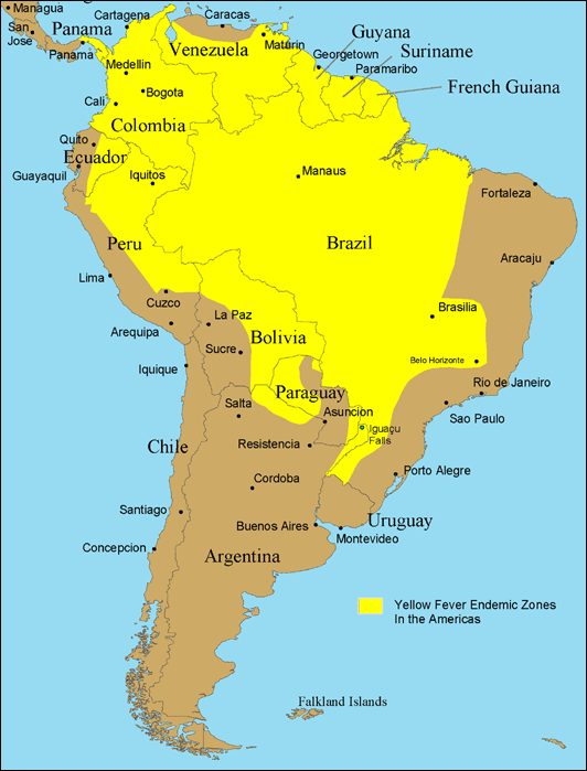 Range in South America