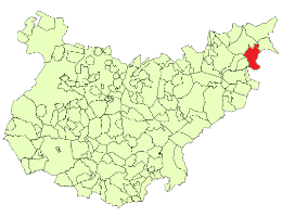 Kaart van Fuenlabrada de los Montes