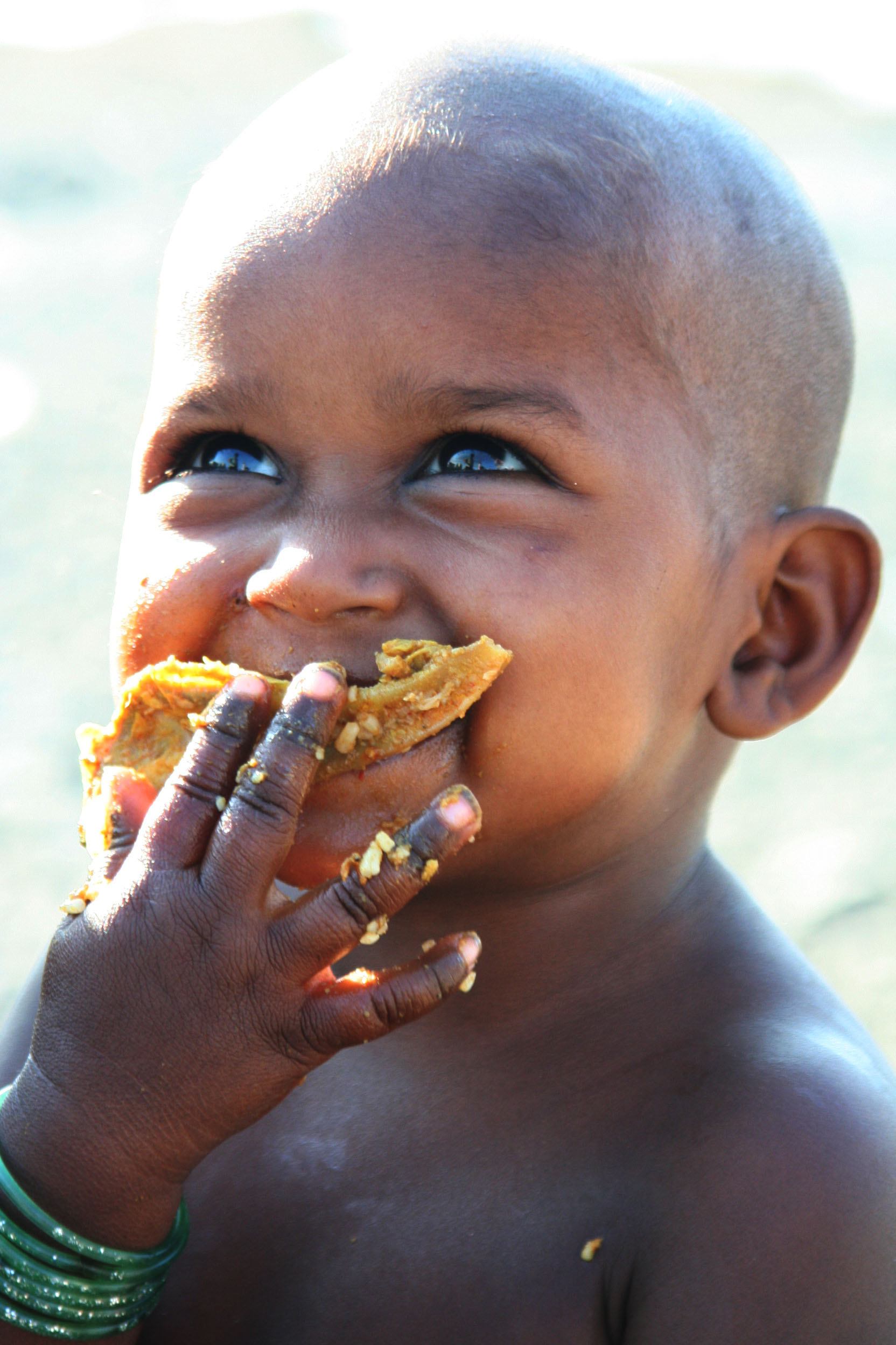 baby eating