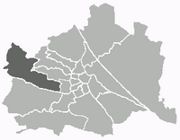 Location of the district within Vienna