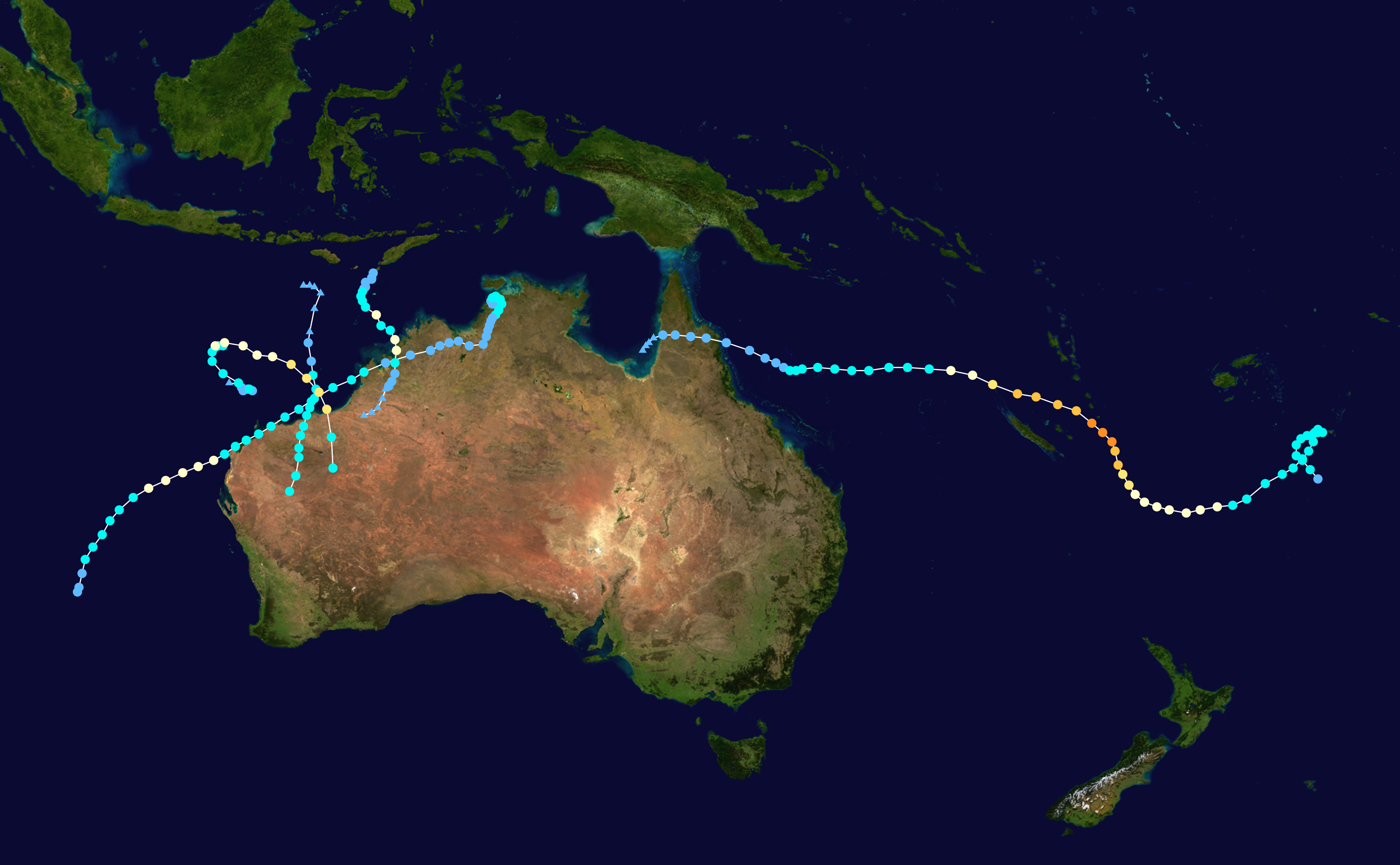 Pictures Of Australian Cyclone. Australian cyclone tracks