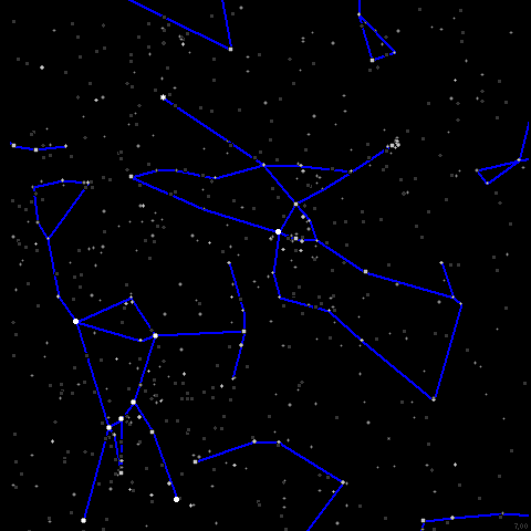 Taurus & Orion constellations / animated