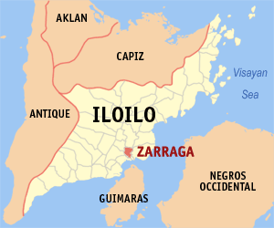 Mapa han Iloilo nga nagpapakita kon hain an Zarraga