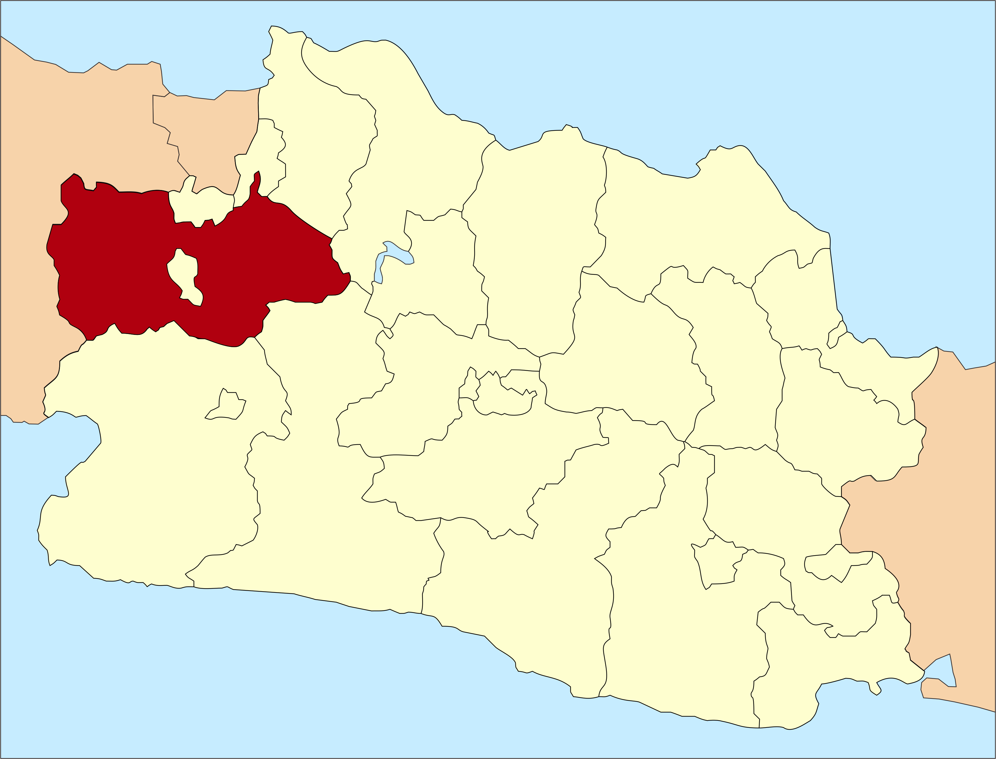 Bogor Regency in West Java province, south of Depok and DKI Jakarta