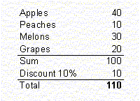 Usability spreadsheet example 1