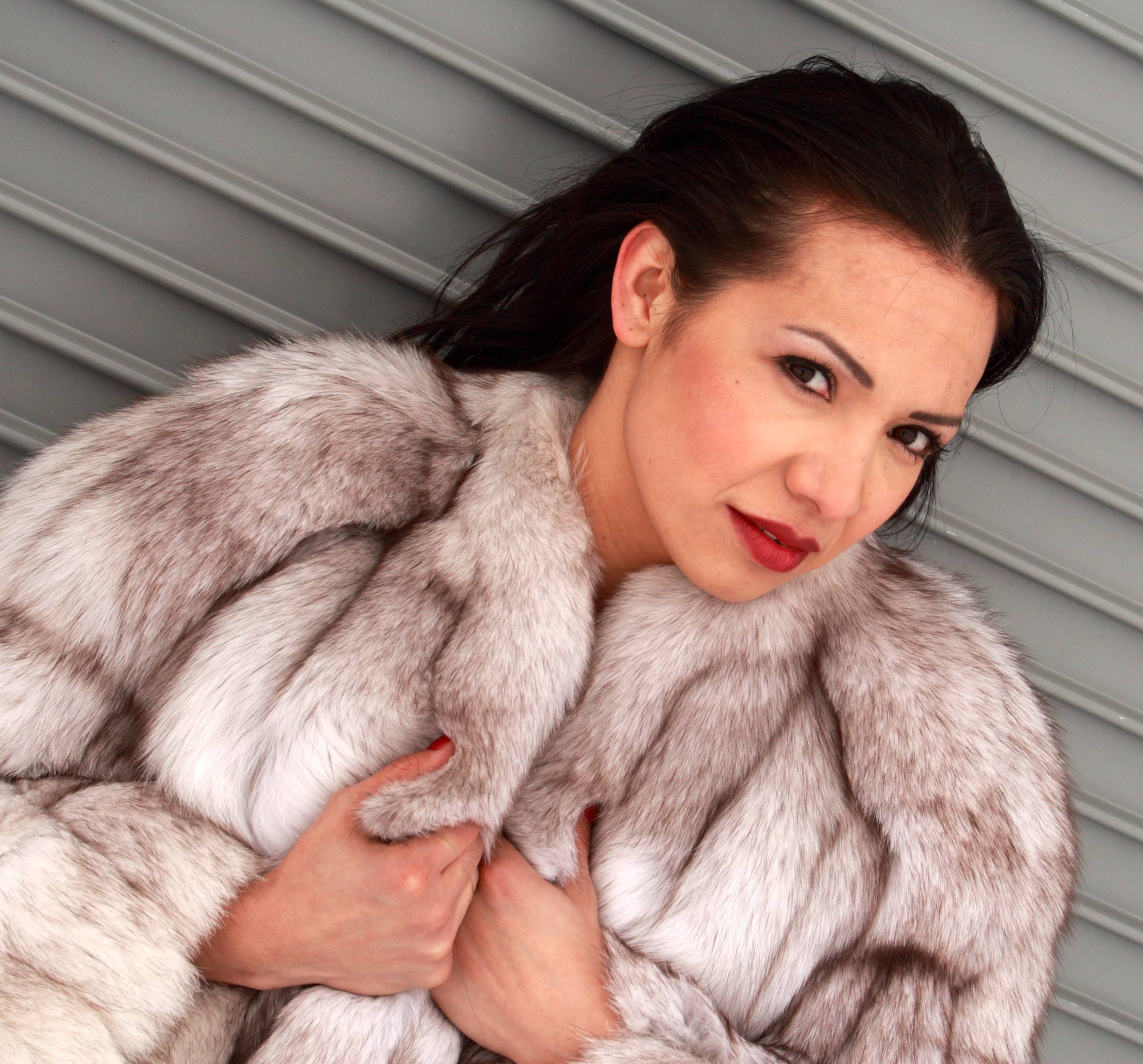 Silver fox fur coat free porn photos