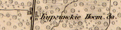 Земли деревни Беково на карте 1863 года