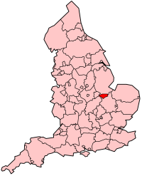 Letak Peterborough di Inggris