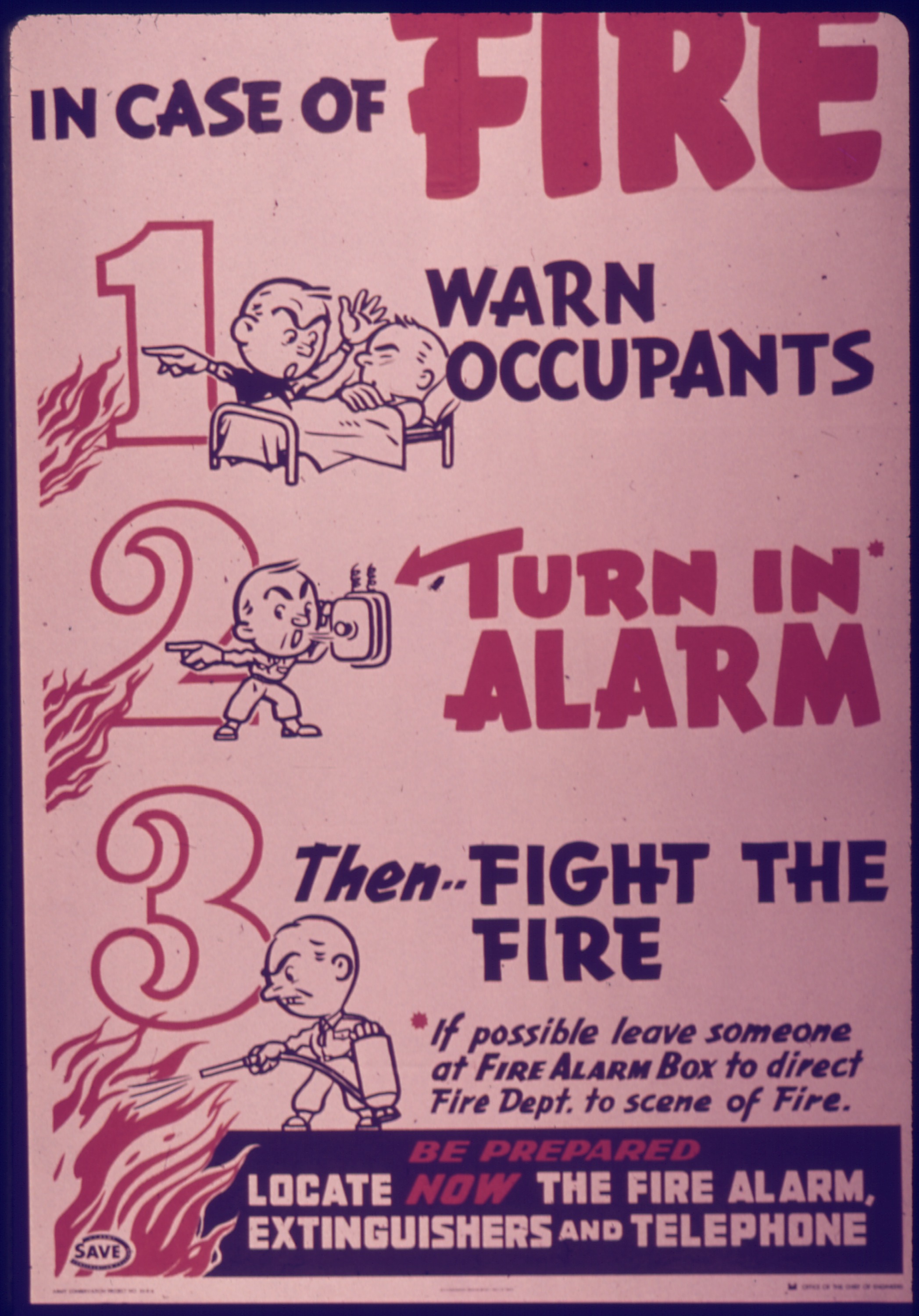 In case of fire - Infotafel - Quelle: WikiCommons