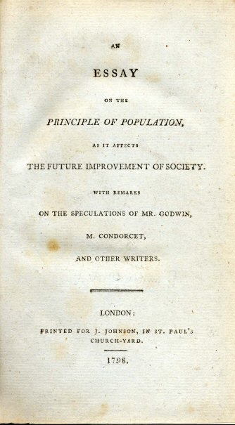 malthus essay on population