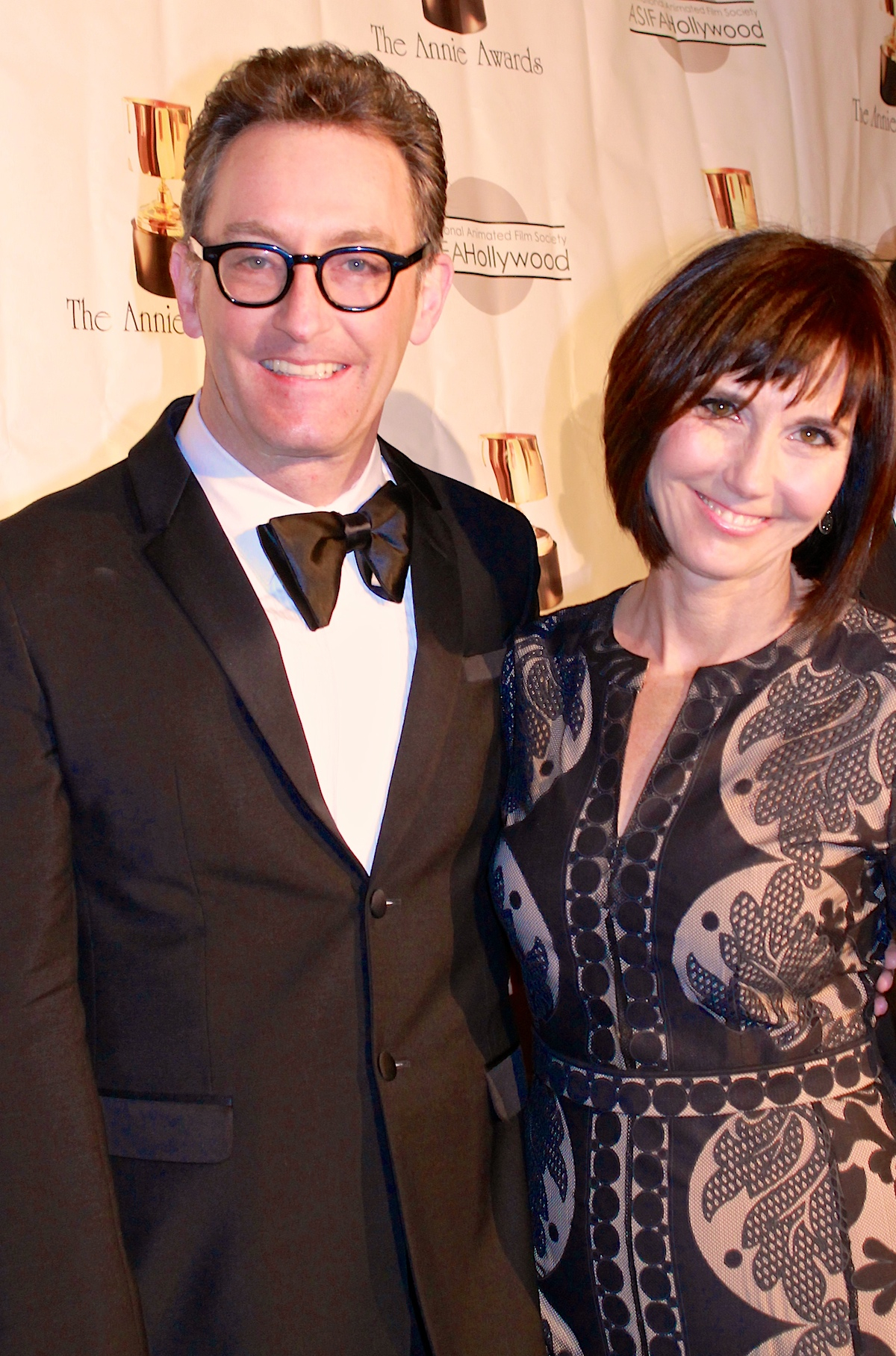 Tom Kenny avec mignonne, femme Jill Talley 