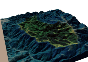 Română: Modelare 3D pentru Bazinul hidrografic...