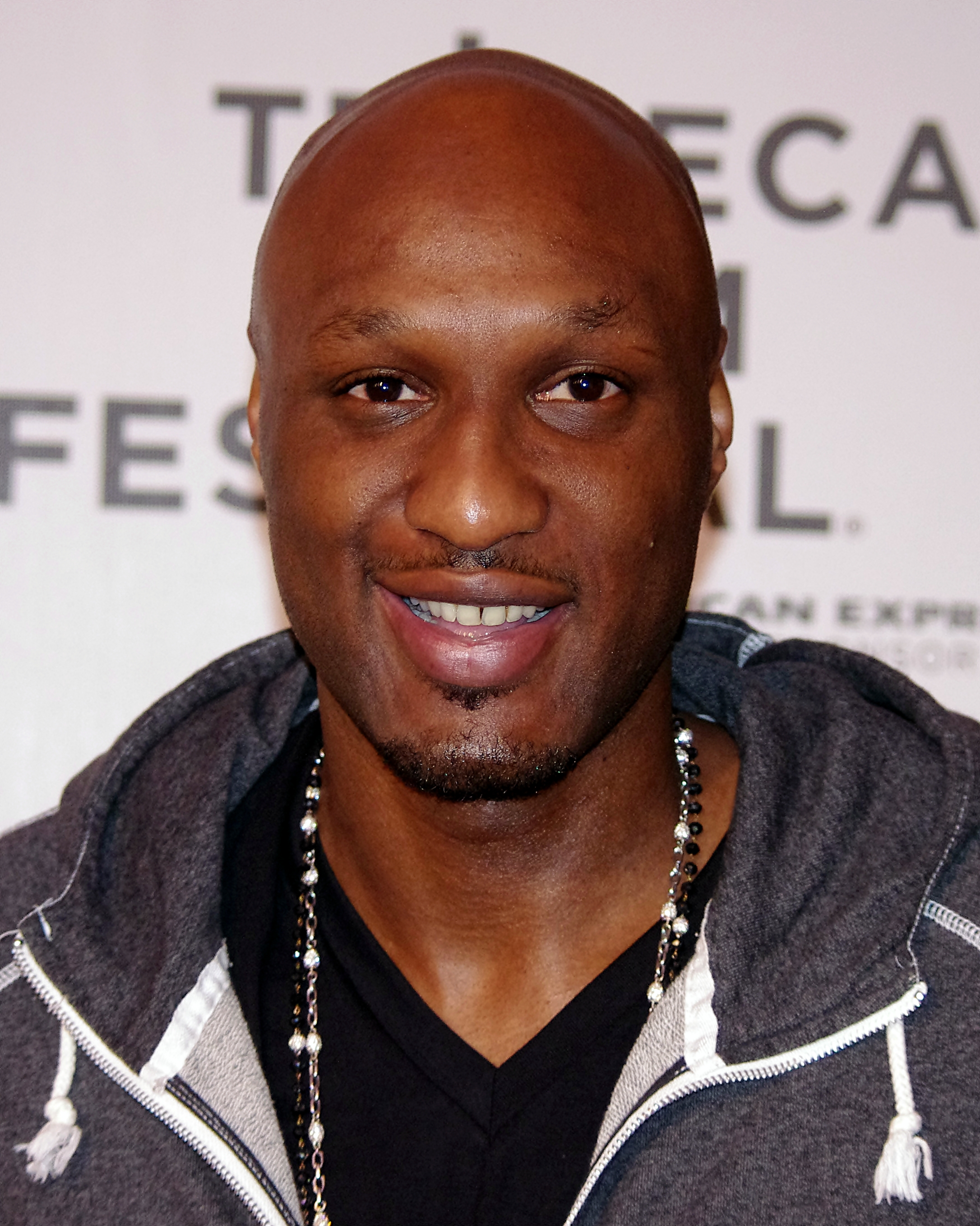 Den 44-år gammal 208 cm lång Lamar Odom i 2024