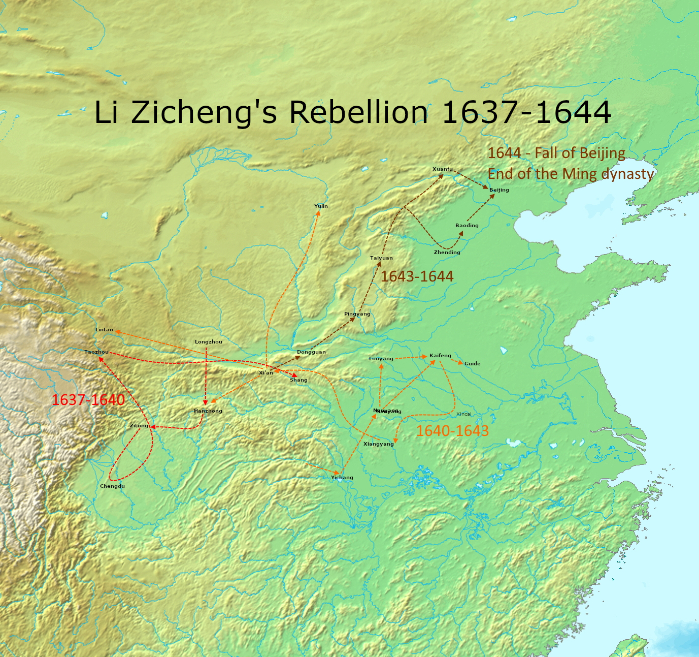 Late Ming peasant rebellions