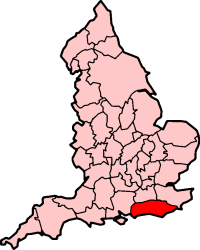 Ancient extent of Sussex