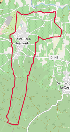 Saint-Paul-les-Fonts - Localizazion