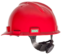 MSA V-Gard Helmet with Fas-Trac suspension V-GardProtectiveCap.png