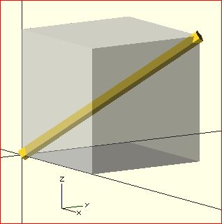 Пример функции OpenSCAD Rotate() используемой в качестве сферической системы координат.