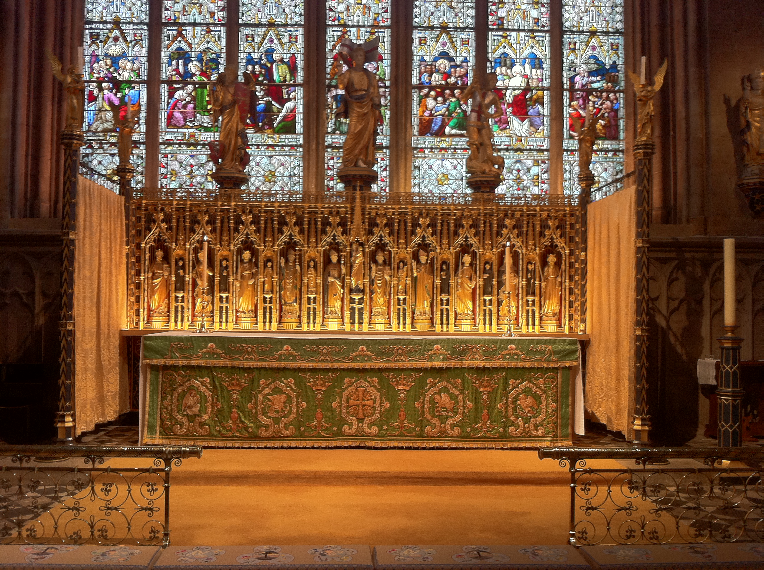 The high altar of Ripon Cathedral