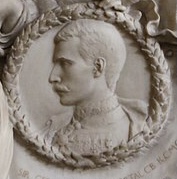 Památník Geralda Herberta Portala ve Winchesterské katedrále od sochaře Walda Storyho