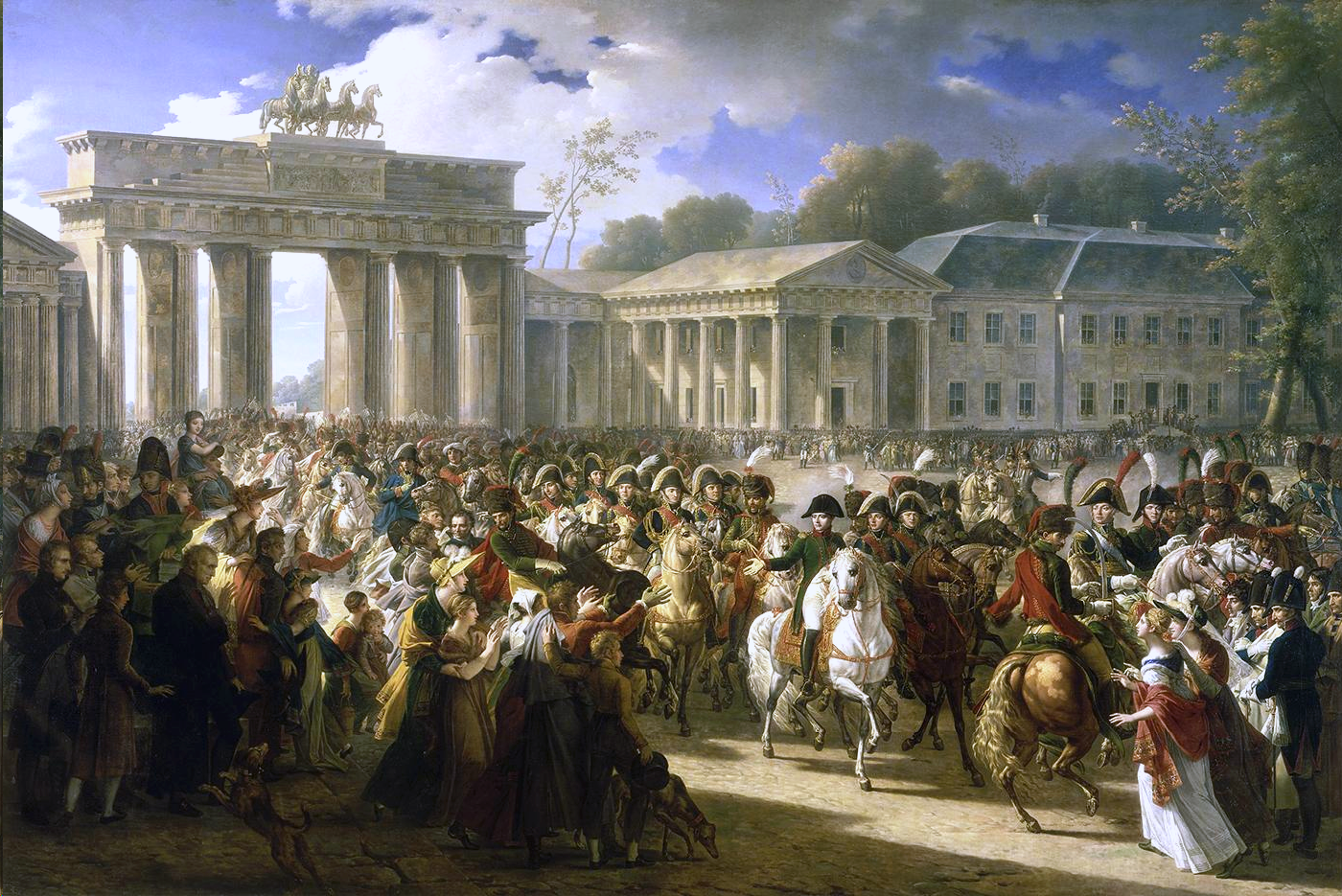 Napoleon in Berlin. After defeating Prussian forces at Jena, the French Army entered Berlin on 27 October 1806. 