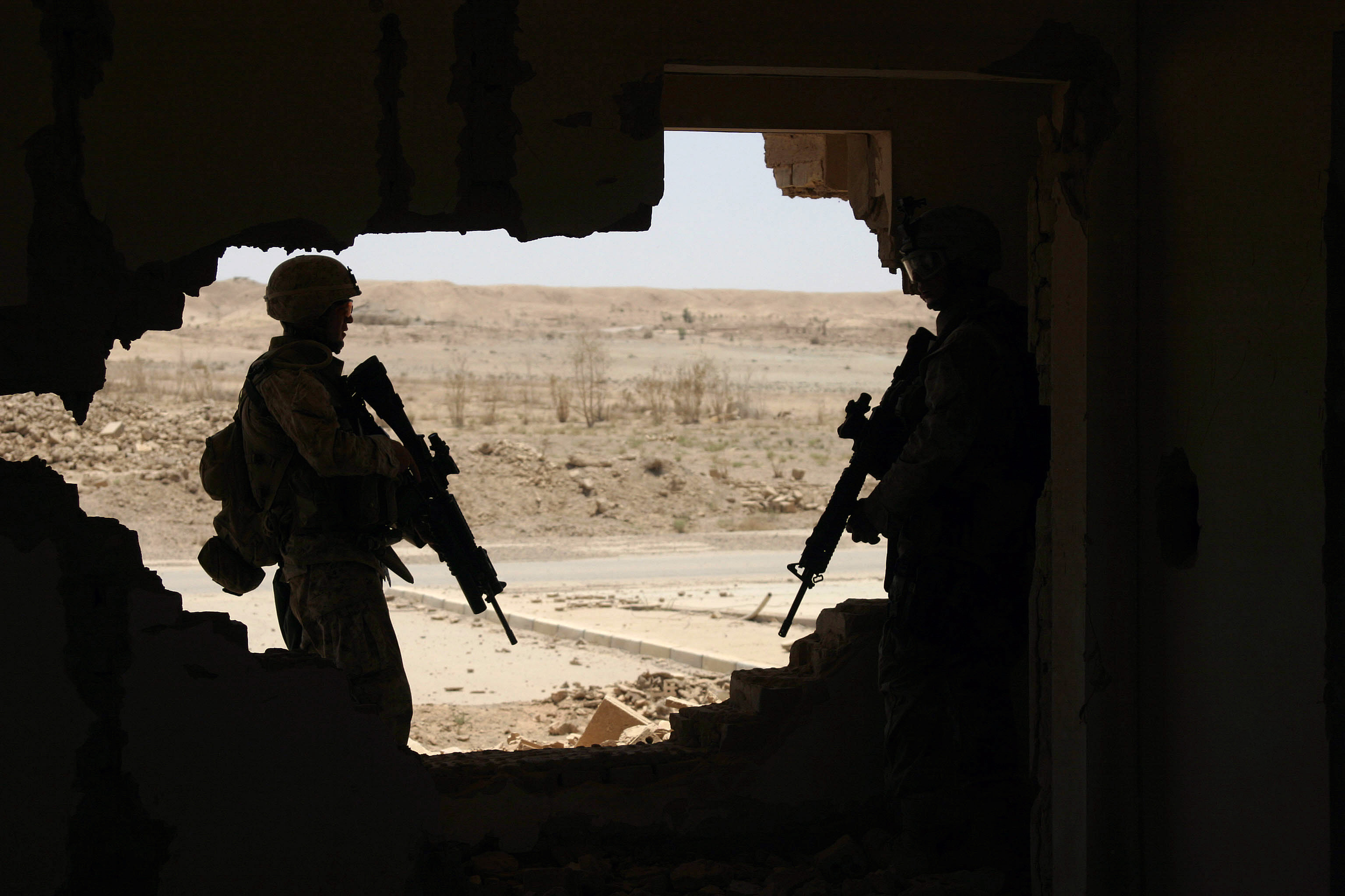 marines in iraq panorama