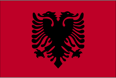 Flag of Albania (WFB 2004)