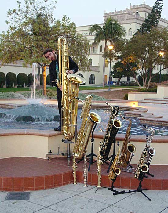 Tubax+saxophone