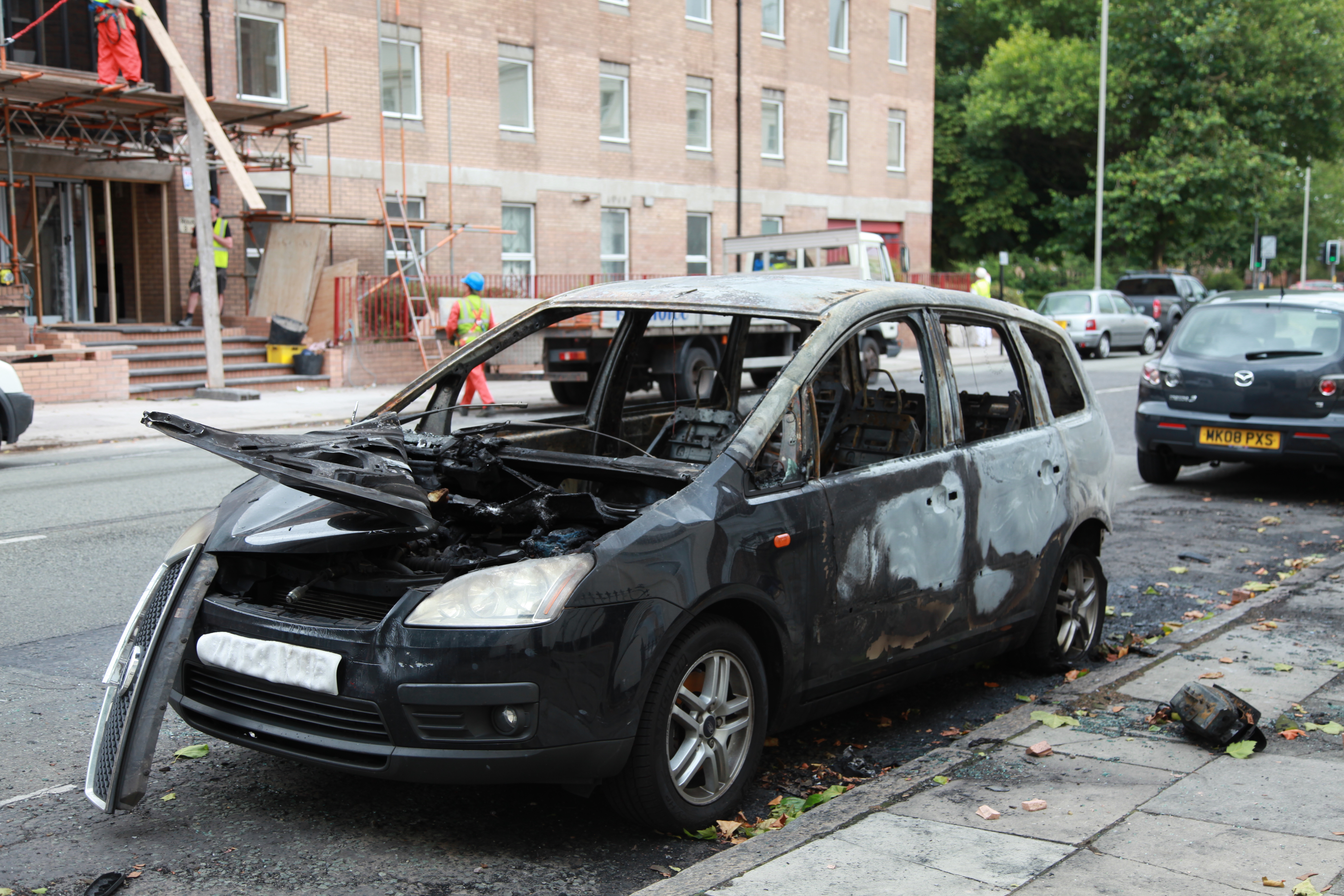 File:Liverpool Riots 2011 damaged car.jpg  Wikimedia Commons