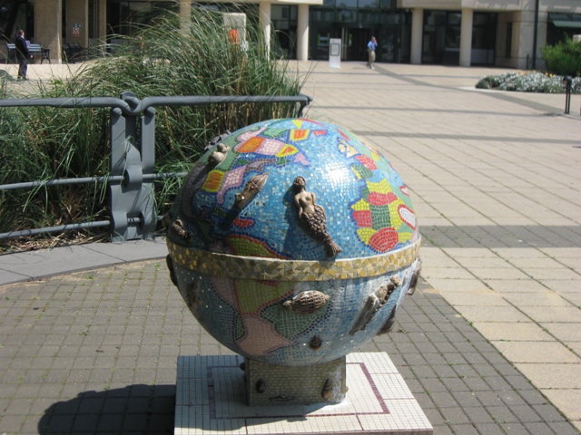 mosaic globe