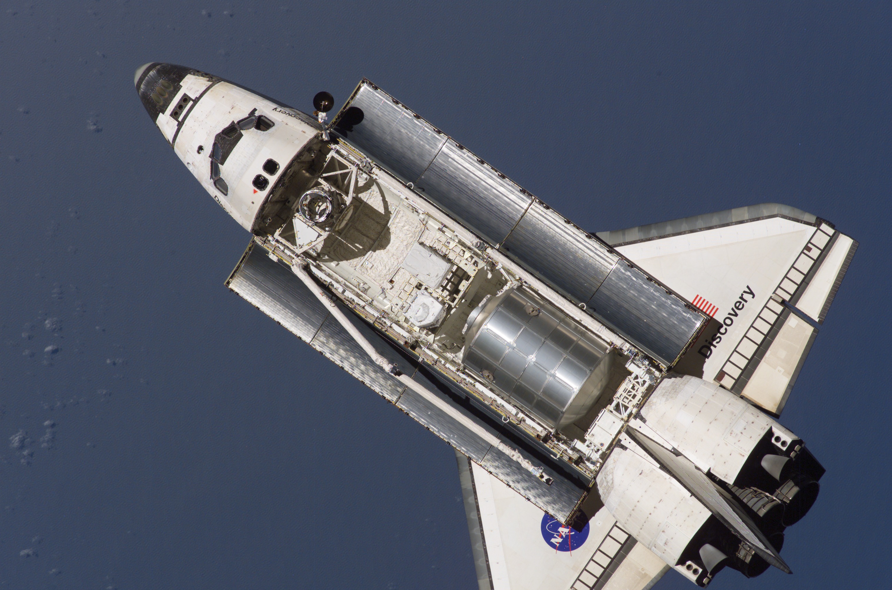 STS 121 Discovery approaching ISS