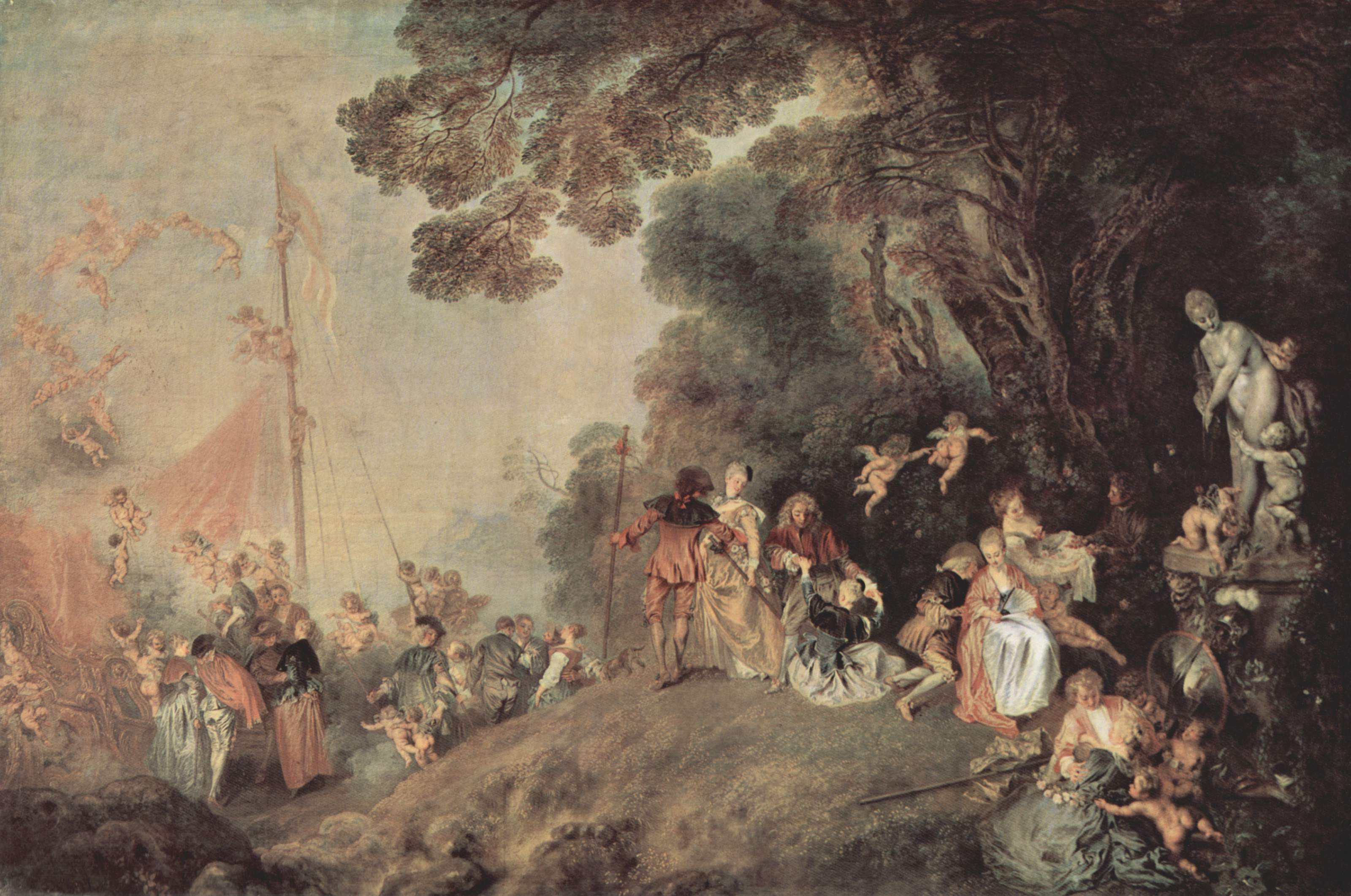  Embarkation for Cythera. Antoine Watteau (1684-1721).
