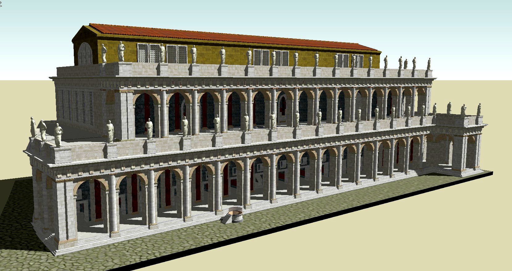 3D Model of the Basilica Aemilia