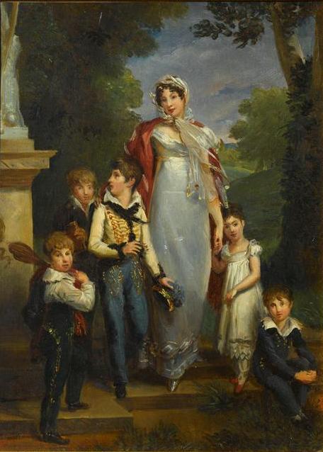 1818 portrait of women with children