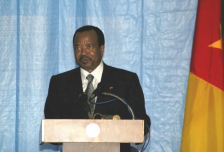 Paul Biya at US Embassy 2006