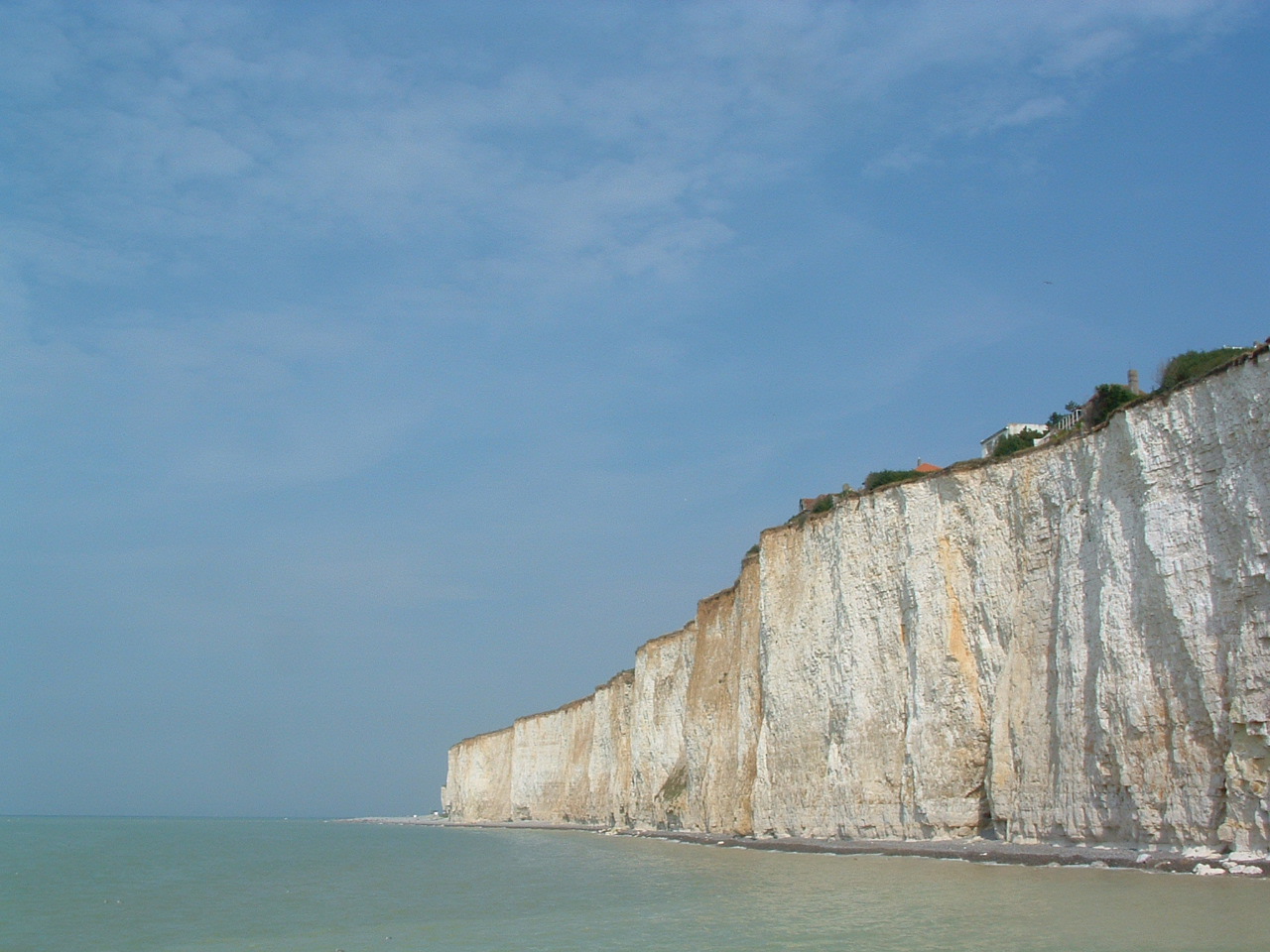 The white, white cliffs of Dover.
