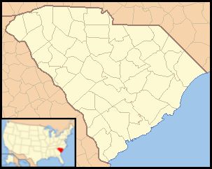 Location map USA South Carolina