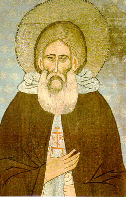 Изображение святого Сергия Радонежского на покрове, 1420-е годы