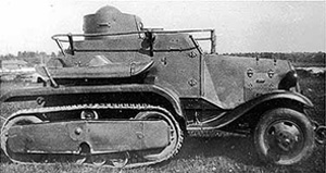 GAZ BA-30 yarı paletli zırhlı araç prototipi.